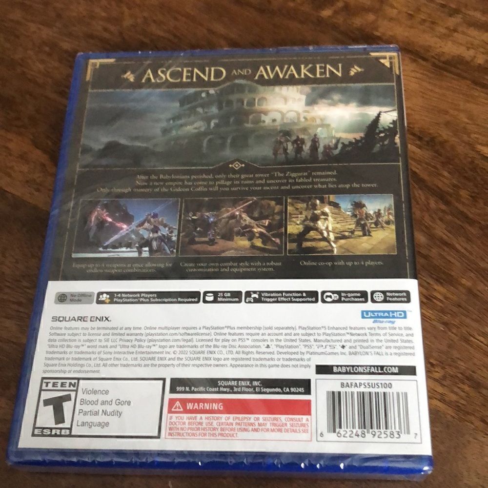 Babylon's Fall - Sony PlayStation 5 Brand New Factory Sealed-Read description! - Picture 2 of 2